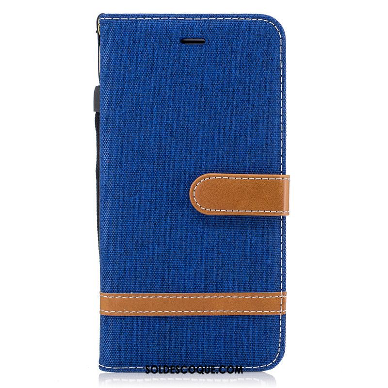 Coque iPhone 6 / 6s Incassable Noir Téléphone Portable En Denim Protection Soldes