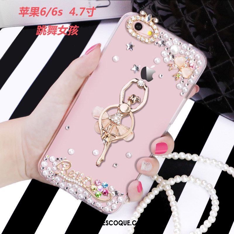 Coque iPhone 6 / 6s Incassable Protection Silicone Étui Rose Soldes