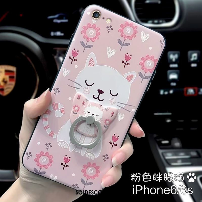 Coque iPhone 6 / 6s Lapin Délavé En Daim Une Agrafe Résistant Aux Rayures Téléphone Portable France