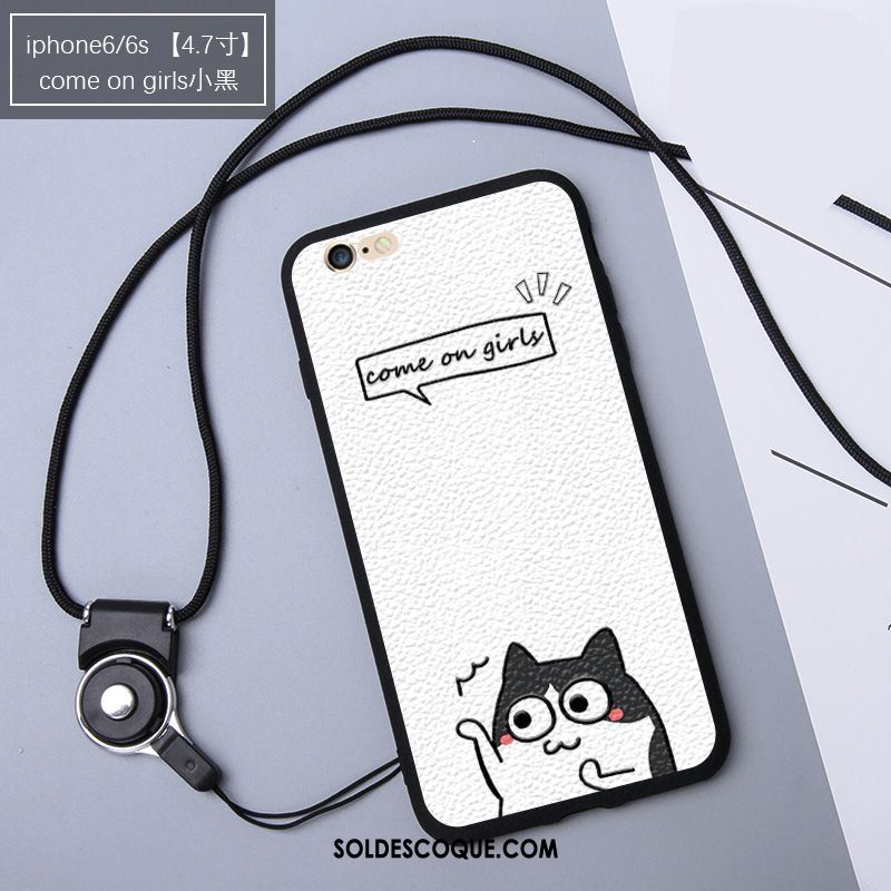 Coque iPhone 6 / 6s Ornements Suspendus Blanc Protection Sac Carte Téléphone Portable Pas Cher