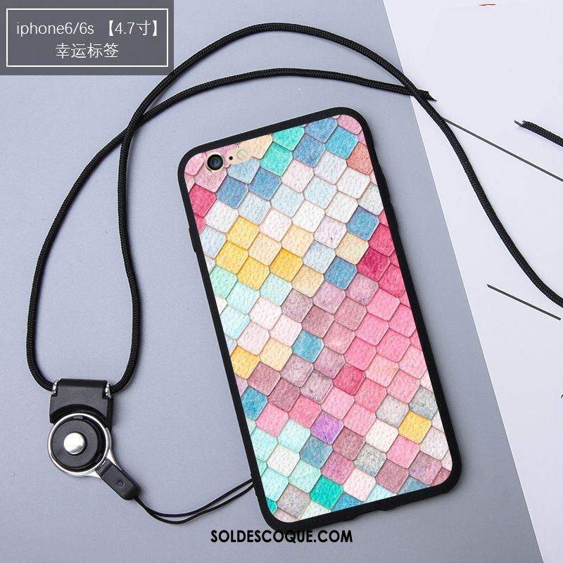 Coque iPhone 6 / 6s Ornements Suspendus Blanc Protection Sac Carte Téléphone Portable Pas Cher