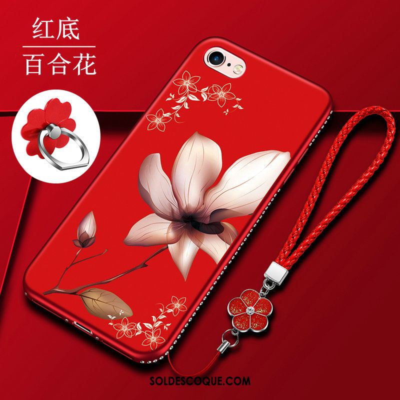Coque iPhone 6 / 6s Personnalité Incassable Rouge Nouveau Fluide Doux Pas Cher