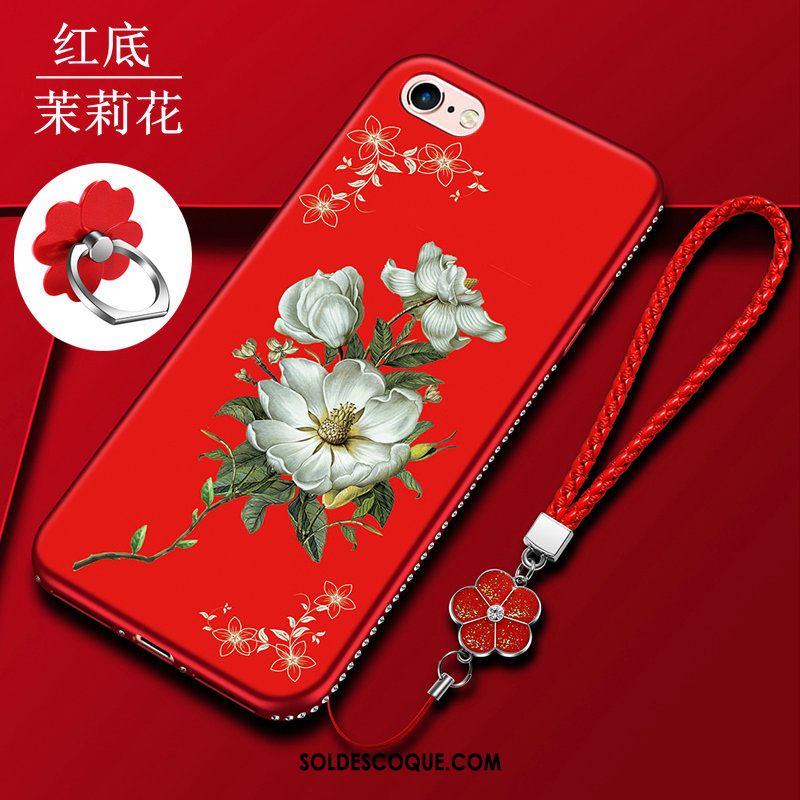 Coque iPhone 6 / 6s Personnalité Incassable Rouge Nouveau Fluide Doux Pas Cher