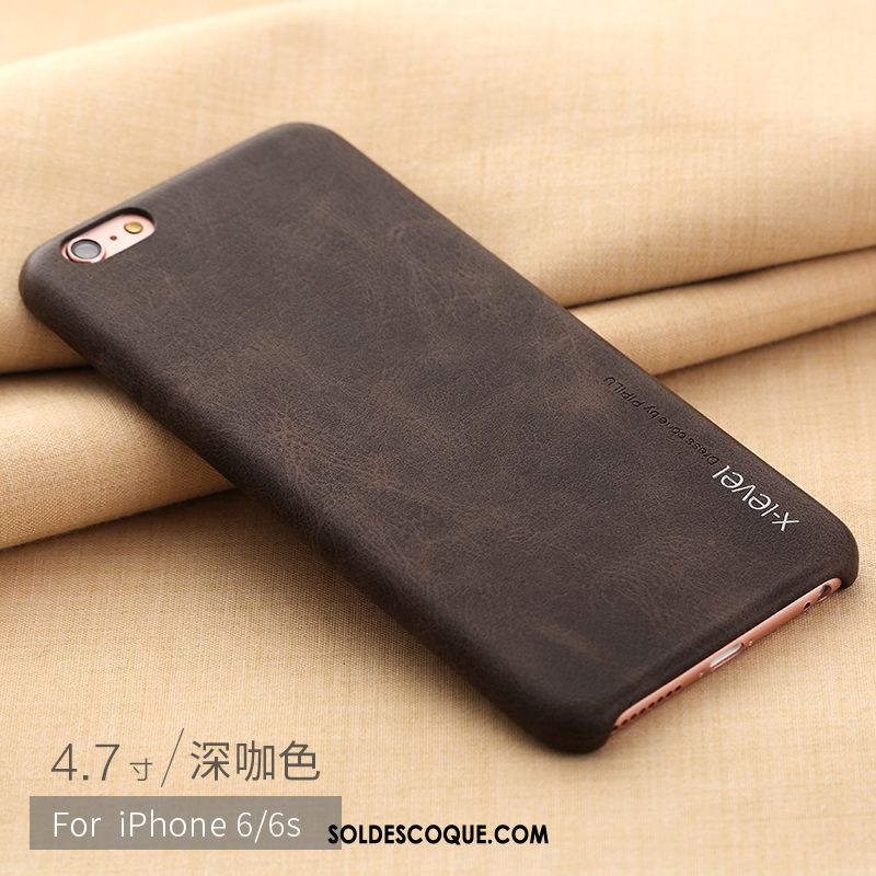 Coque iPhone 6 / 6s Personnalité Tendance Incassable Téléphone Portable Noir Pas Cher