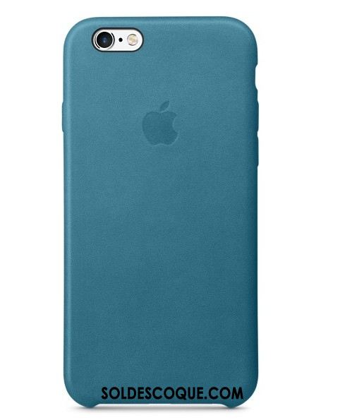 Coque iPhone 6 / 6s Plus Cuir Véritable Rouge Étui En Cuir Protection Naturel En Ligne