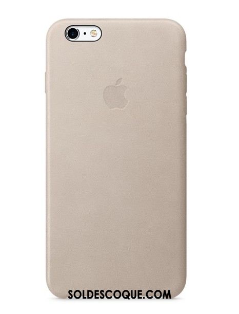 Coque iPhone 6 / 6s Plus Cuir Véritable Rouge Étui En Cuir Protection Naturel En Ligne