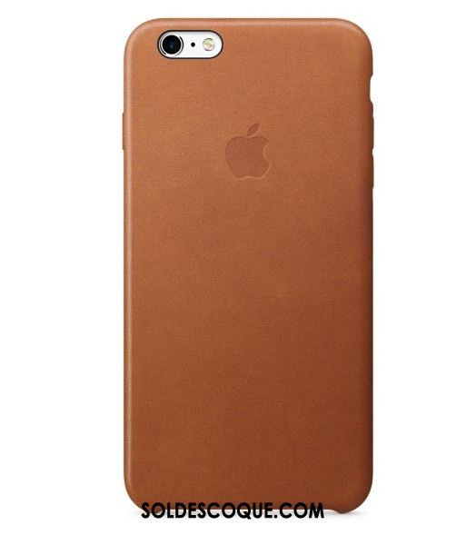 Coque iPhone 6 / 6s Plus Cuir Véritable Rouge Étui En Cuir Protection Naturel En Ligne