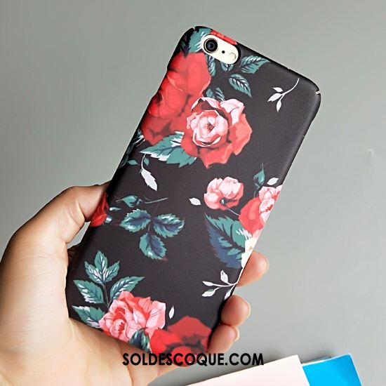 Coque iPhone 6 / 6s Plus Délavé En Daim Téléphone Portable Violet Tendance Frais Soldes