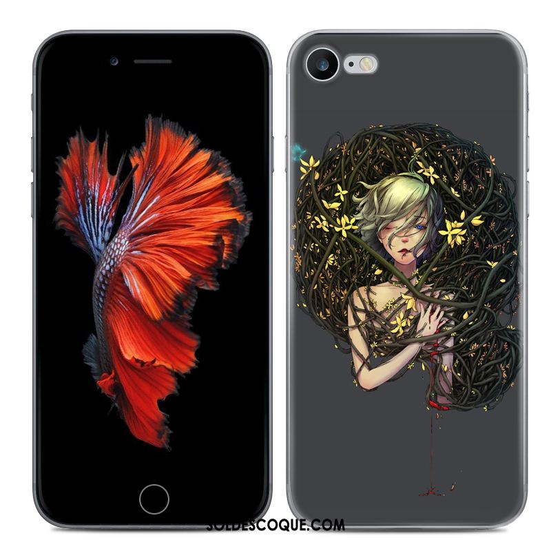 Coque iPhone 6 / 6s Plus Fluide Doux Noir Constellation Étui Protection En Vente