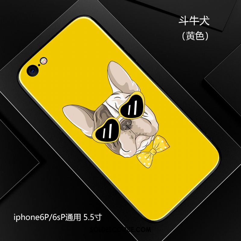 Coque iPhone 6 / 6s Plus Jaune Marque De Tendance Tout Compris Fluide Doux Dessin Animé Pas Cher