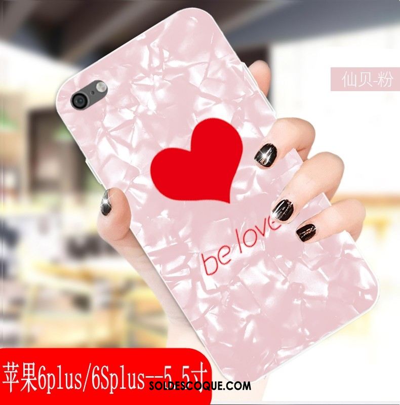 Coque iPhone 6 / 6s Plus Mode Amour Fluide Doux Rouge Étui Pas Cher