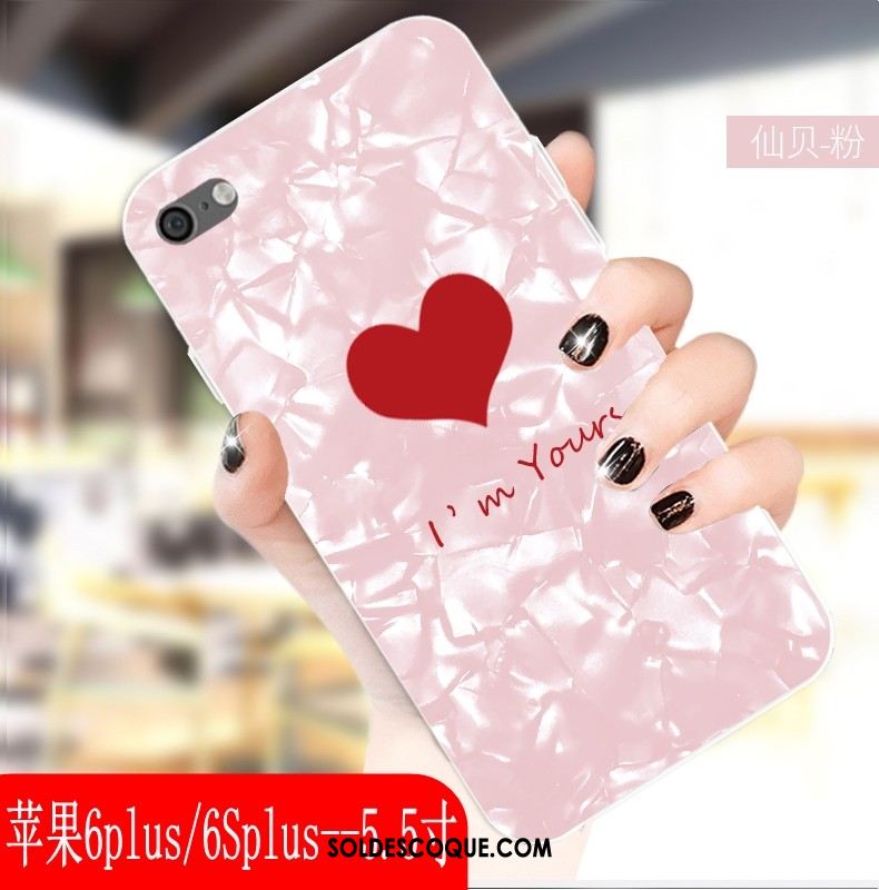 Coque iPhone 6 / 6s Plus Mode Amour Fluide Doux Rouge Étui Pas Cher