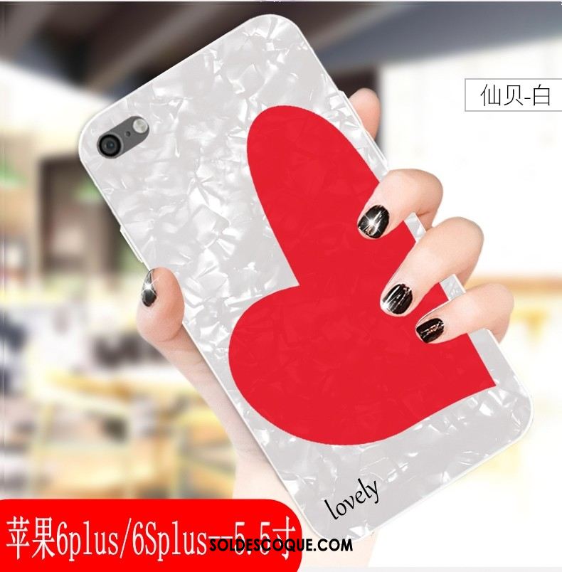 Coque iPhone 6 / 6s Plus Mode Amour Fluide Doux Rouge Étui Pas Cher