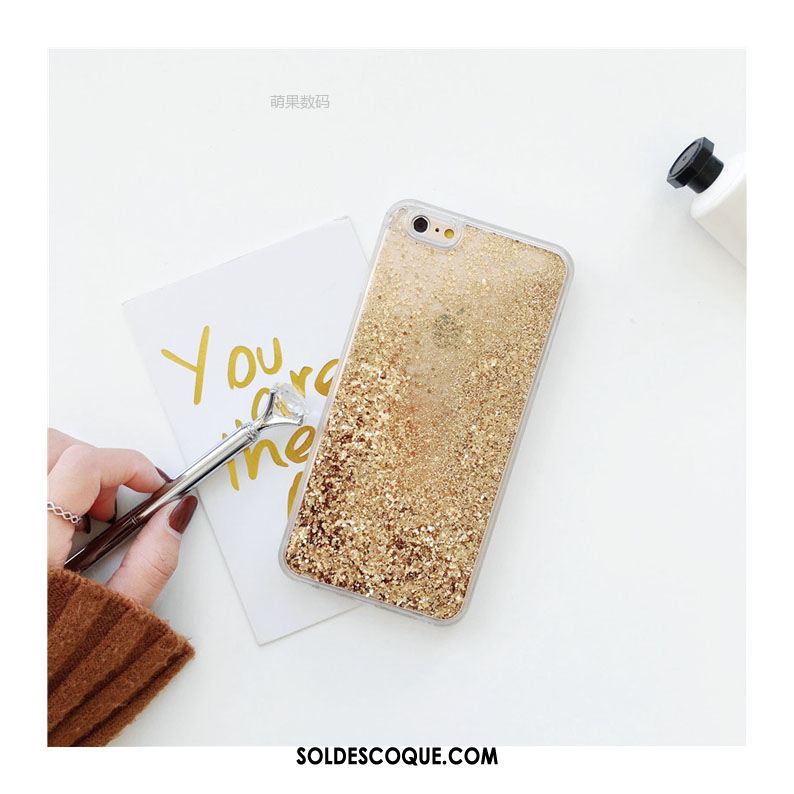 Coque iPhone 6 / 6s Plus Or Étui Protection Liquide Tendance Housse En Ligne