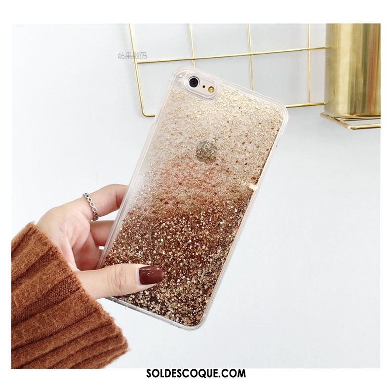 Coque iPhone 6 / 6s Plus Or Étui Protection Liquide Tendance Housse En Ligne