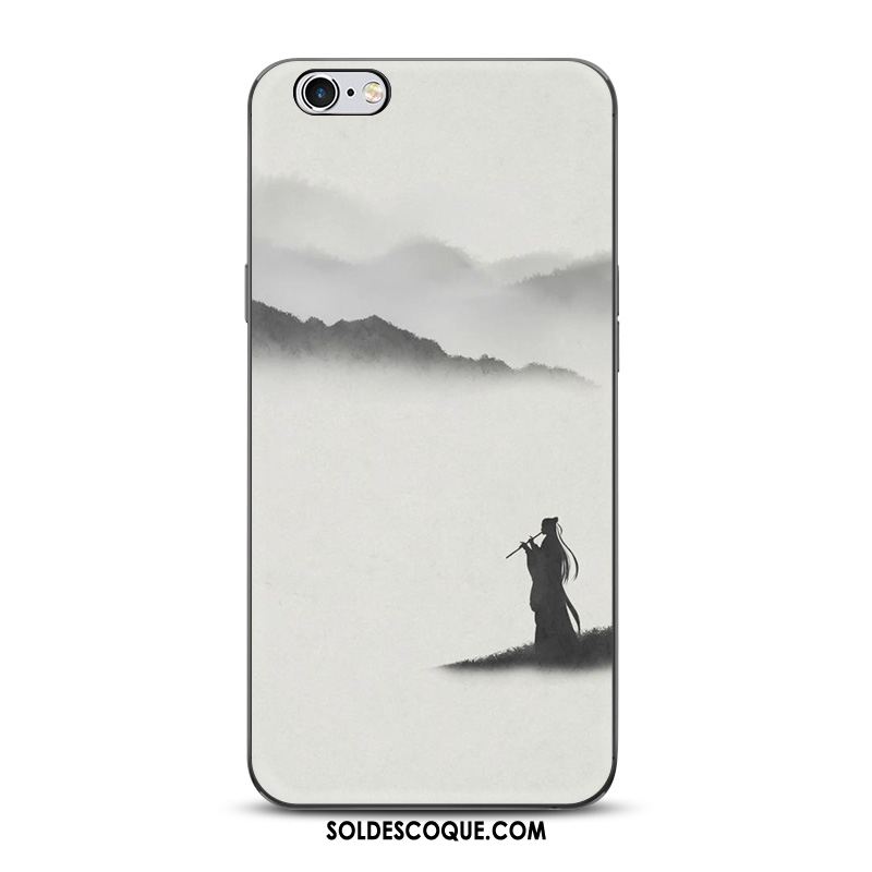 Coque iPhone 6 / 6s Plus Protection Noir Étui Téléphone Portable Art Housse Soldes