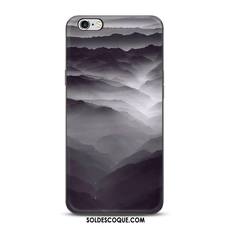 Coque iPhone 6 / 6s Plus Protection Noir Étui Téléphone Portable Art Housse Soldes