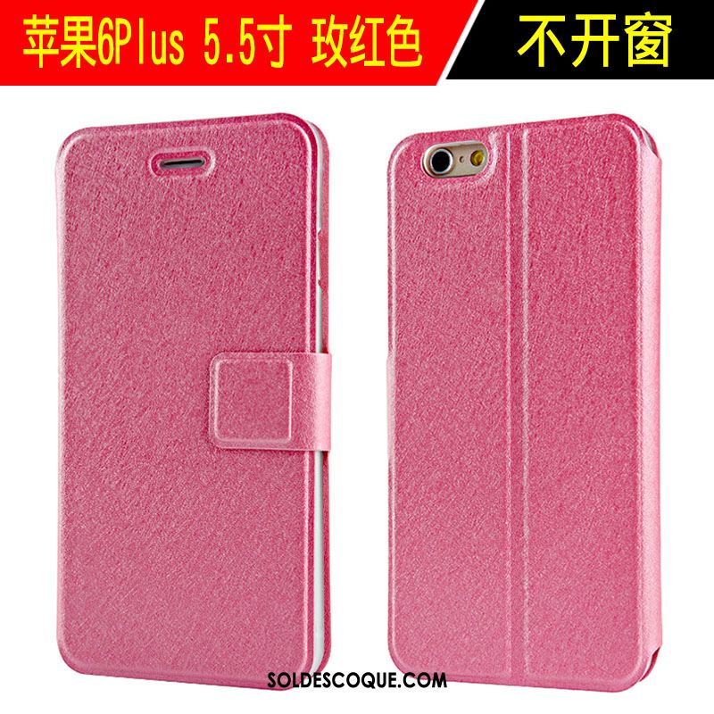 Coque iPhone 6 / 6s Plus Protection Téléphone Portable Tout Compris Clamshell Étui En Cuir Pas Cher