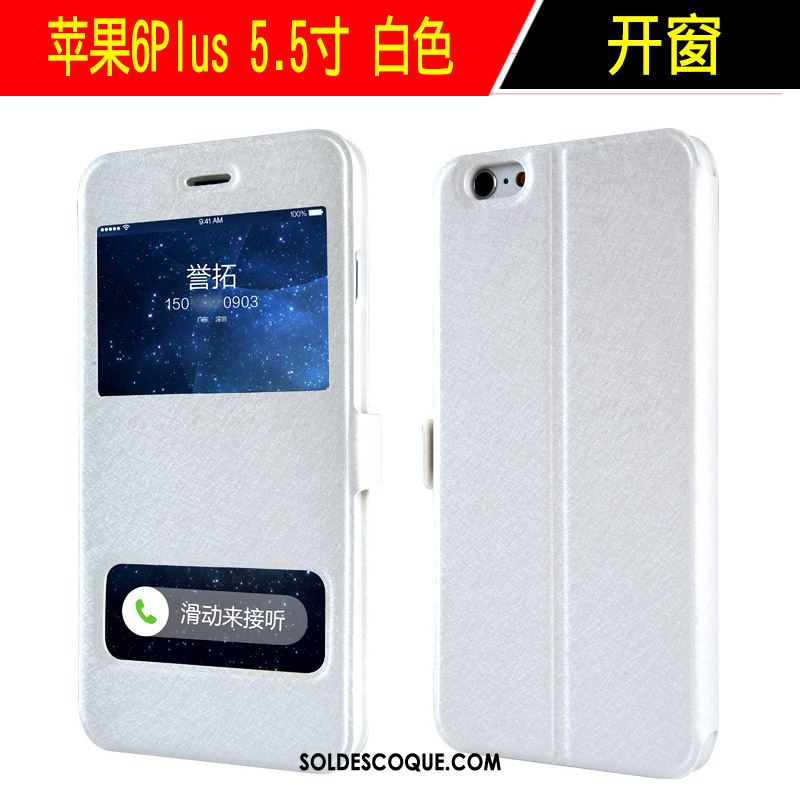 Coque iPhone 6 / 6s Plus Protection Téléphone Portable Tout Compris Clamshell Étui En Cuir Pas Cher