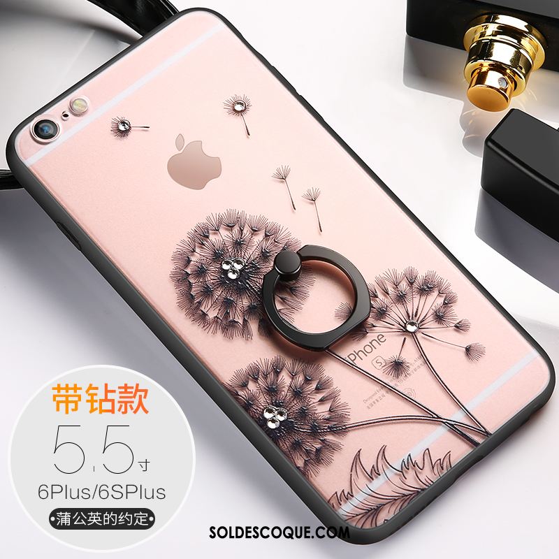 Coque iPhone 6 / 6s Plus Très Mince Ornements Suspendus Téléphone Portable Strass Amoureux Soldes