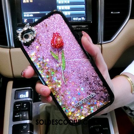Coque iPhone 6 / 6s Plus Téléphone Portable Rose Créatif Violet Cristal Soldes