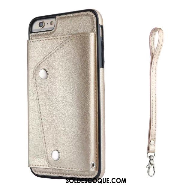 Coque iPhone 6 / 6s Plus Téléphone Portable Tendance Argent Incassable Portefeuille Housse En Ligne