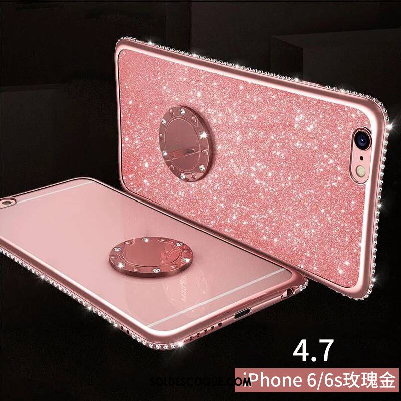 Coque iPhone 6 / 6s Rose Silicone Téléphone Portable Incassable Créatif Pas Cher