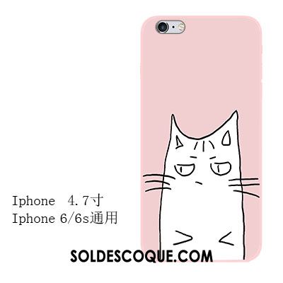 Coque iPhone 6 / 6s Rose Tout Compris Fluide Doux Chat Silicone France