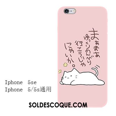 Coque iPhone 6 / 6s Rose Tout Compris Fluide Doux Chat Silicone France