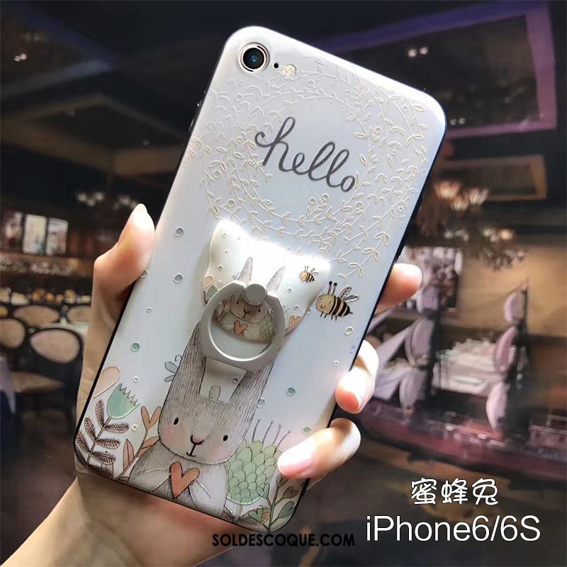 Coque iPhone 6 / 6s Résistant À L'usure Boucle Gaufrage Anneau Dessin Animé Pas Cher