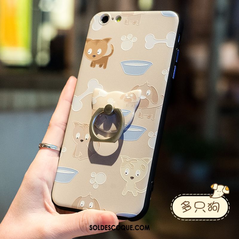 Coque iPhone 6 / 6s Résistant À L'usure Boucle Gaufrage Anneau Dessin Animé Pas Cher