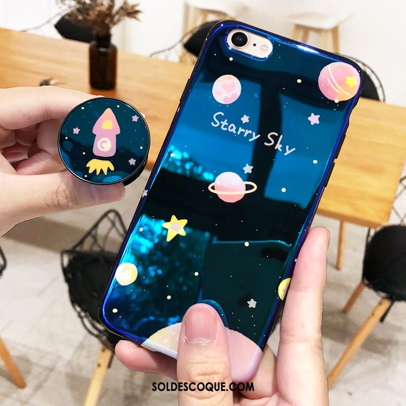 Coque iPhone 6 / 6s Silicone Ornements Suspendus Tout Compris Bleu Marque De Tendance Soldes