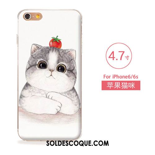 Coque iPhone 6 / 6s Silicone Tout Compris Ornements Suspendus Étui Gaufrage Housse Pas Cher