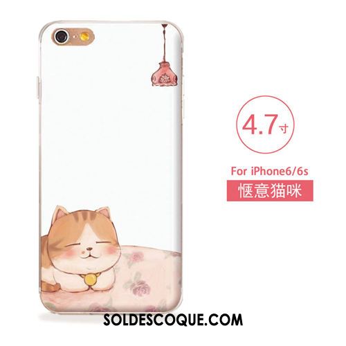 Coque iPhone 6 / 6s Silicone Tout Compris Ornements Suspendus Étui Gaufrage Housse Pas Cher