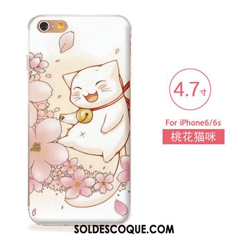 Coque iPhone 6 / 6s Silicone Tout Compris Ornements Suspendus Étui Gaufrage Housse Pas Cher