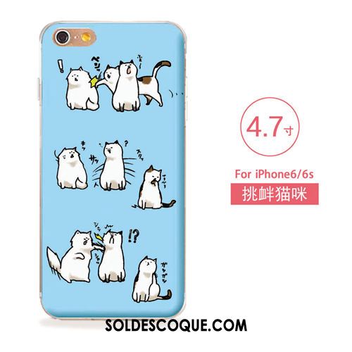 Coque iPhone 6 / 6s Silicone Tout Compris Ornements Suspendus Étui Gaufrage Housse Pas Cher