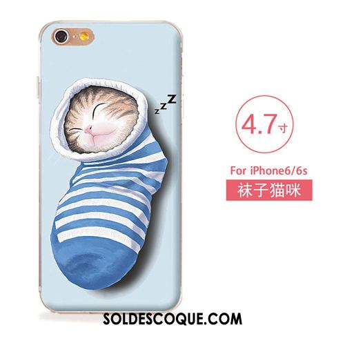 Coque iPhone 6 / 6s Silicone Tout Compris Ornements Suspendus Étui Gaufrage Housse Pas Cher