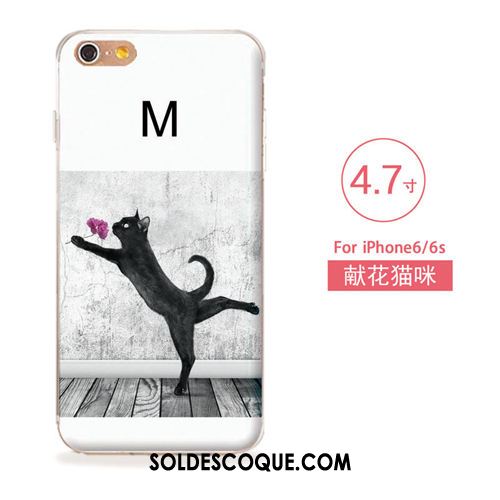 Coque iPhone 6 / 6s Silicone Tout Compris Ornements Suspendus Étui Gaufrage Housse Pas Cher