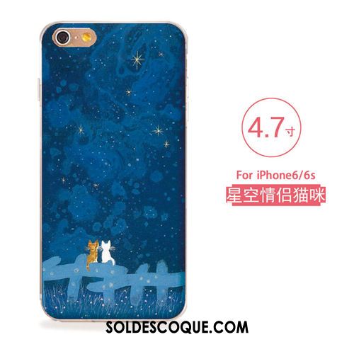 Coque iPhone 6 / 6s Silicone Tout Compris Ornements Suspendus Étui Gaufrage Housse Pas Cher