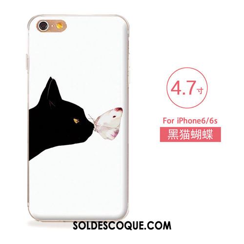 Coque iPhone 6 / 6s Silicone Tout Compris Ornements Suspendus Étui Gaufrage Housse Pas Cher