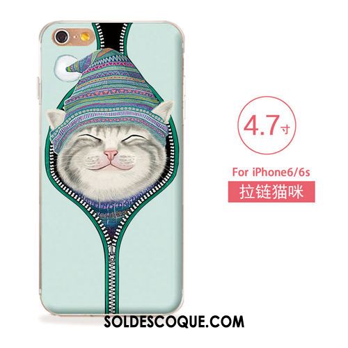 Coque iPhone 6 / 6s Silicone Tout Compris Ornements Suspendus Étui Gaufrage Housse Pas Cher