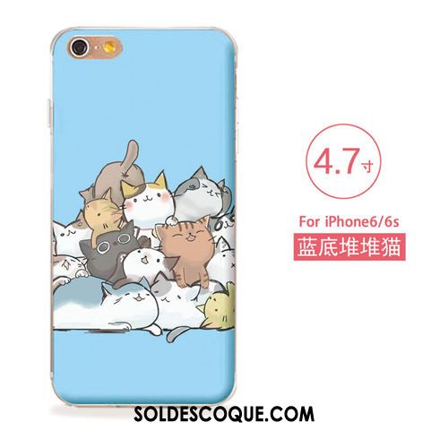 Coque iPhone 6 / 6s Silicone Tout Compris Ornements Suspendus Étui Gaufrage Housse Pas Cher