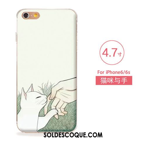 Coque iPhone 6 / 6s Silicone Tout Compris Ornements Suspendus Étui Gaufrage Housse Pas Cher