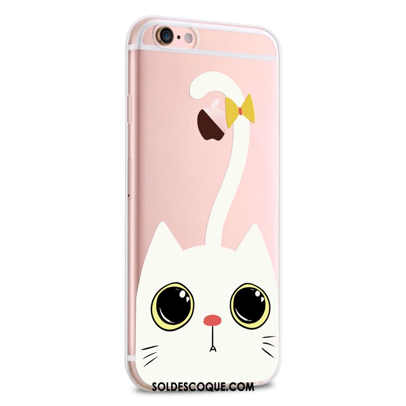 Coque iPhone 6 / 6s Tout Compris Rose Nouveau Transparent Pu En Vente