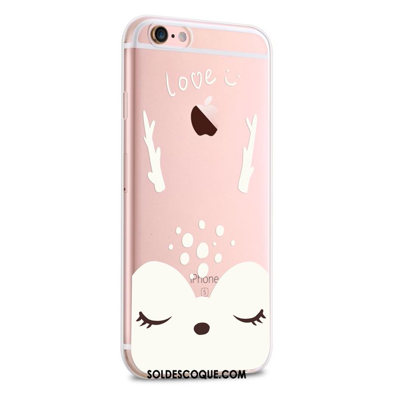 Coque iPhone 6 / 6s Tout Compris Rose Nouveau Transparent Pu En Vente