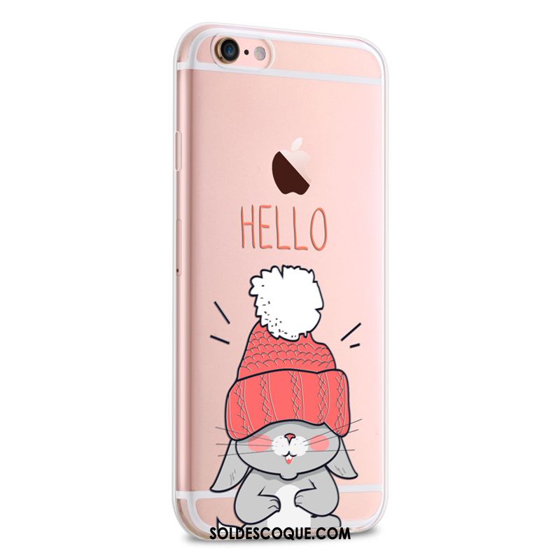 Coque iPhone 6 / 6s Tout Compris Rose Nouveau Transparent Pu En Vente