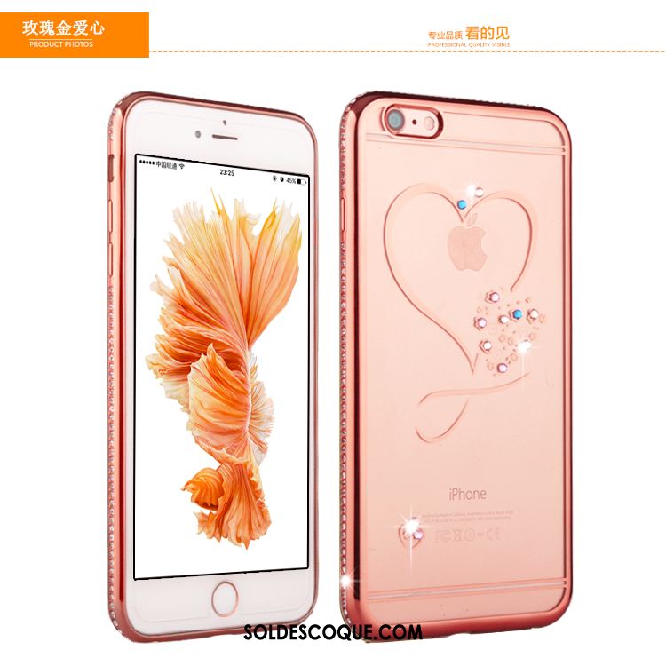 Coque iPhone 6 / 6s Tout Compris Strass Fluide Doux Incassable Élégant France