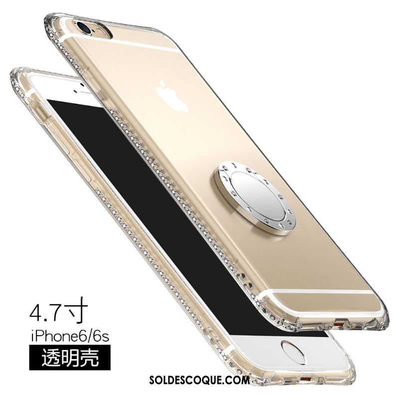 Coque iPhone 6 / 6s Téléphone Portable Étui Support Transparent Incassable Pas Cher