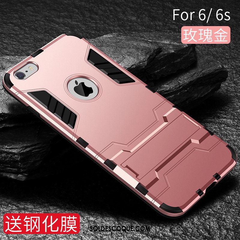 Coque iPhone 6 / 6s Étui Silicone Incassable Téléphone Portable Anneau En Vente