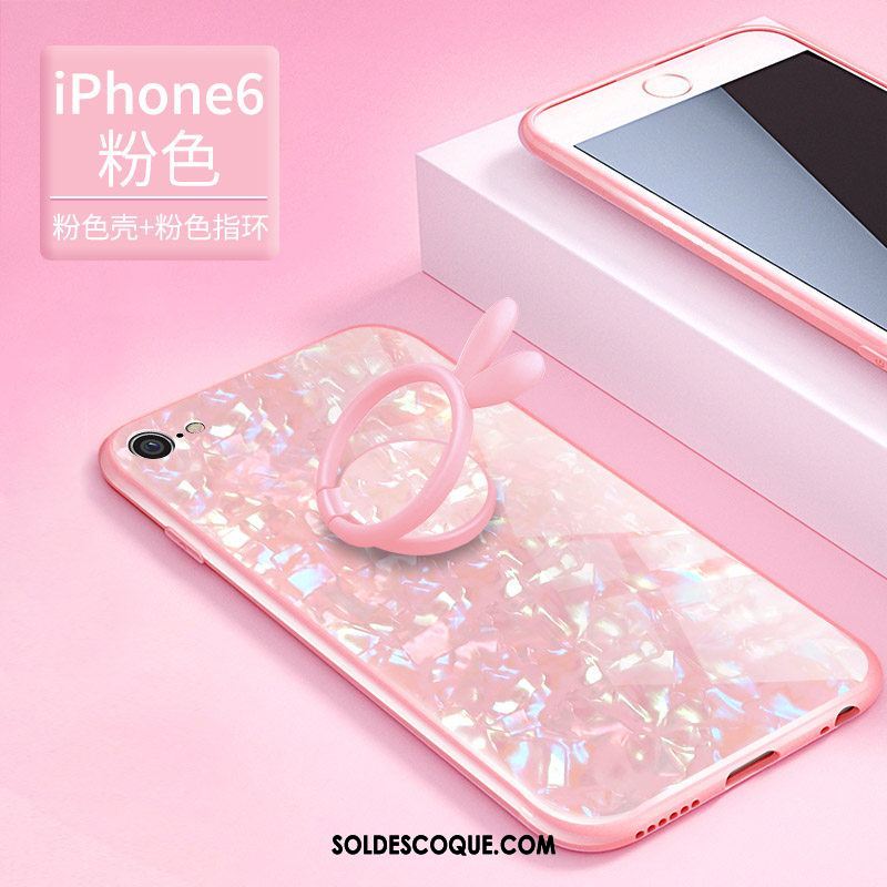 Coque iPhone 6 / 6s Étui Verre Personnalité Support Très Mince Pas Cher